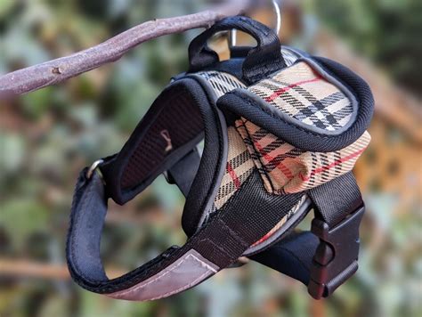 dog harness burberry|authentic Burberry dog collars.